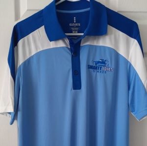 Smarty Jones Horse Racing Blue Sport Polo
